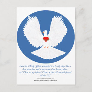 Carte Postale L'Esprit Saint descendu comme une colombe