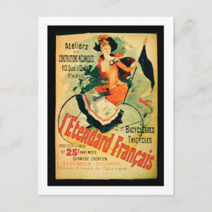Carte Postale 'L'étalon français', affiche annonçant le 'Mate'