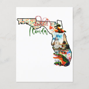 Carte Postale L'État De Floride