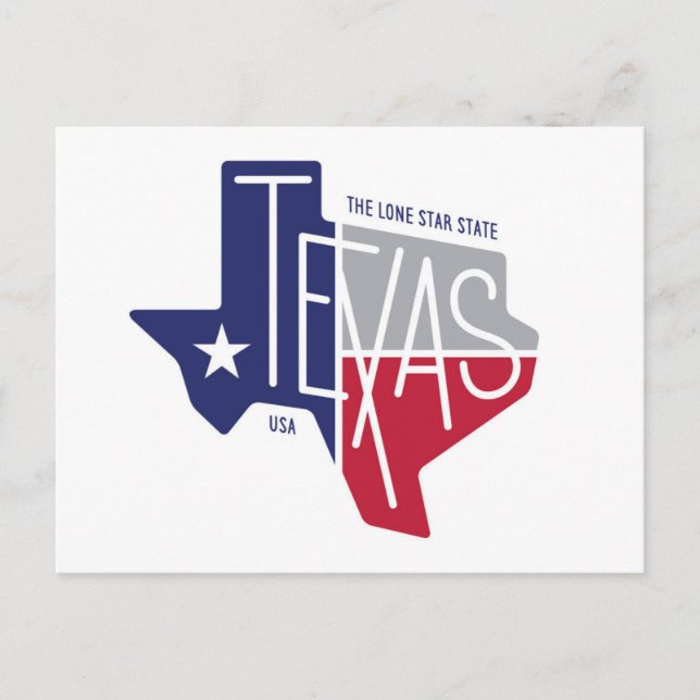 Carte Postale L'État de Lone Star (Devant)