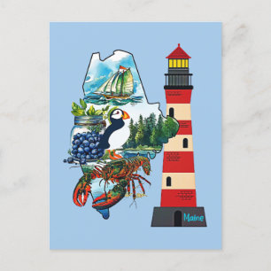 Carte Postale L'État Du Maine