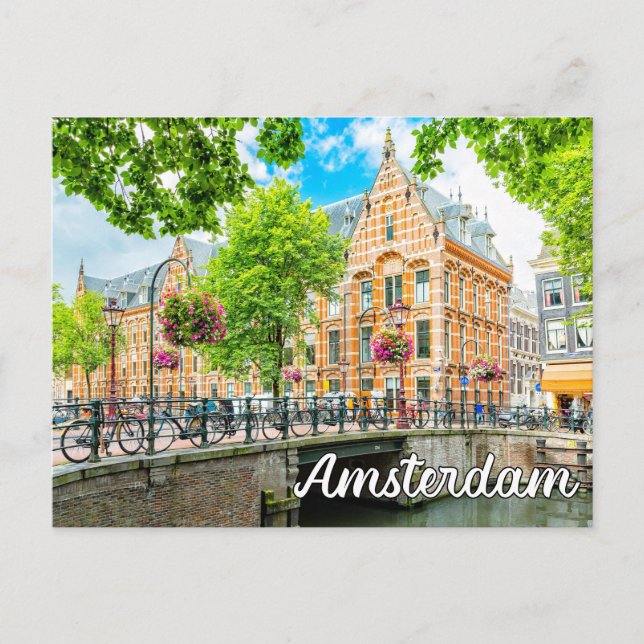 Carte Postale L'Été À Amsterdam, Pays-Bas (Devant)