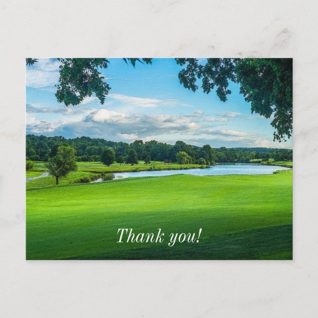 Carte Postale L'Été Au Golf Merci (Devant)