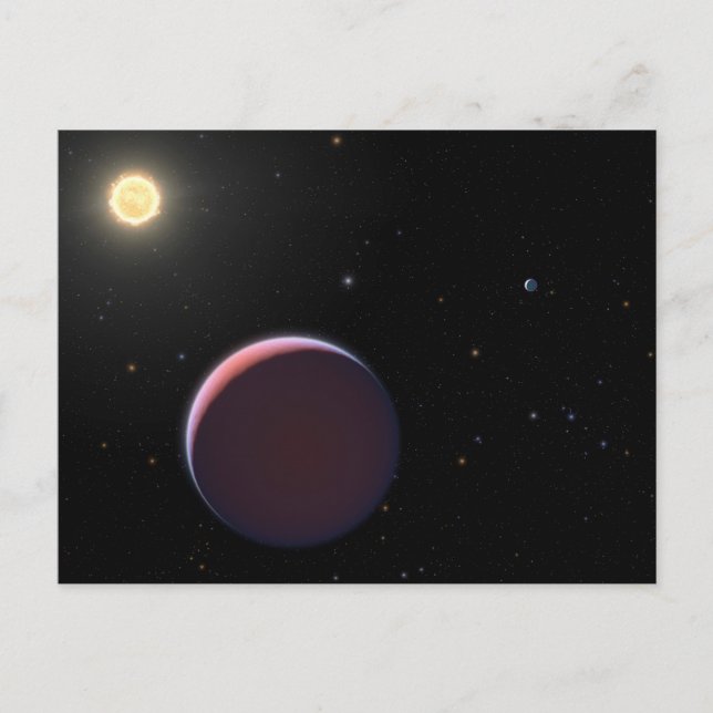 Carte Postale L'étoile semblable au Soleil Kepler 51 & trois pla (Devant)