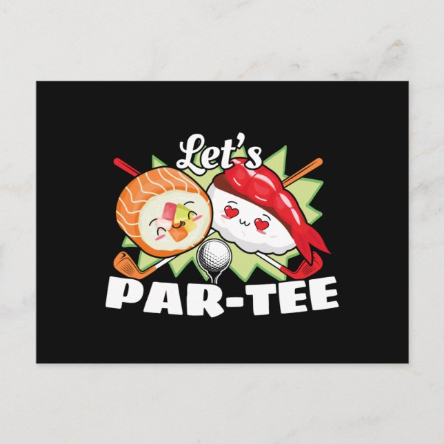 Carte Postale Lets Par Tee Golf Pun - Golf Party (Devant)