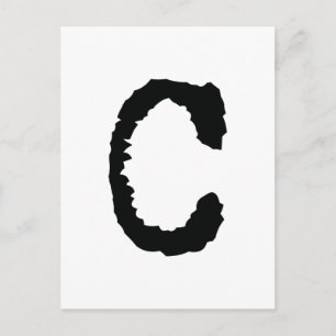 Carte Postale Letter C