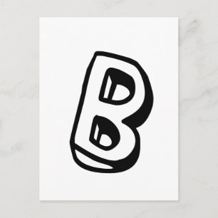Carte Postale Lettre B