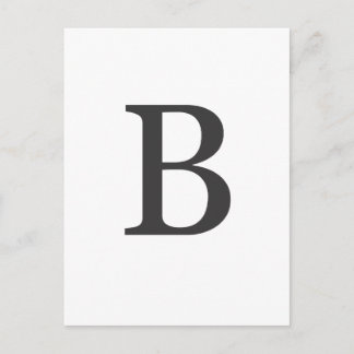 Carte Postale "lettre B"