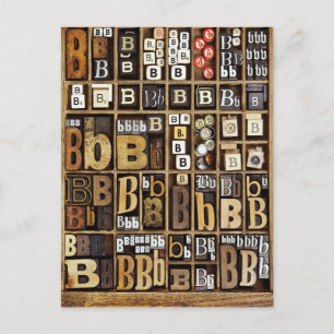 Carte Postale Lettre B