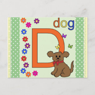 CARTE POSTALE LETTRE CHIEN D