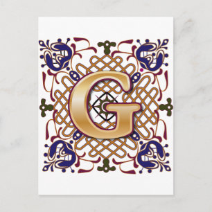 CARTE POSTALE LETTRE CLÉ G