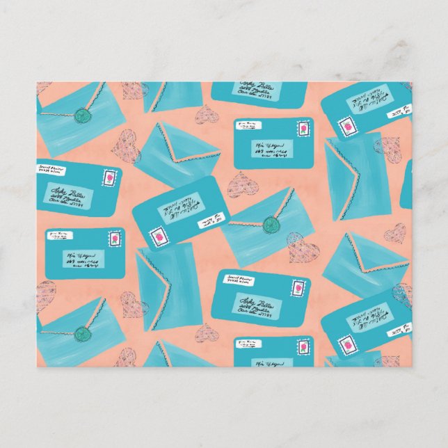 Carte Postale Lettre d'amour (Devant)