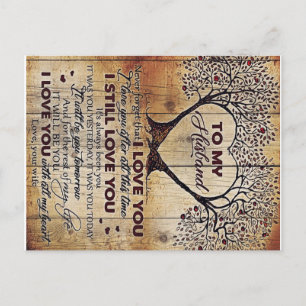 Carte Postale Lettre d'amour pour mari   Cadeau spécial pour hom