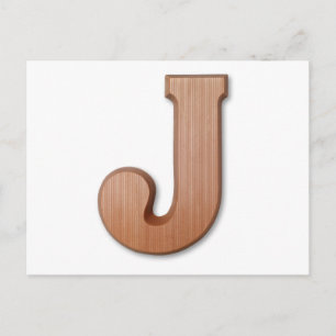 Carte Postale Lettre de chocolat J