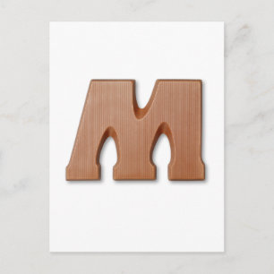 Carte Postale Lettre de chocolat M