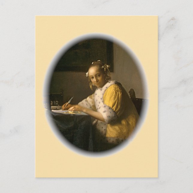Carte Postale Lettre de Vermeer (Devant)