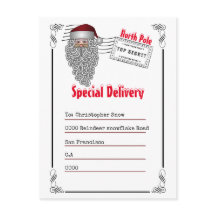 Lettre du Pôle Nord Père Noël aux enfants