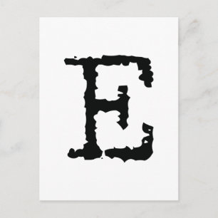 Carte Postale Lettre E