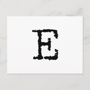 Carte Postale Lettre E