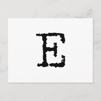 Carte Postale Lettre E