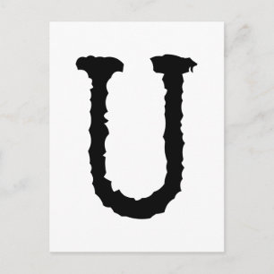 Carte Postale Lettre écrite U