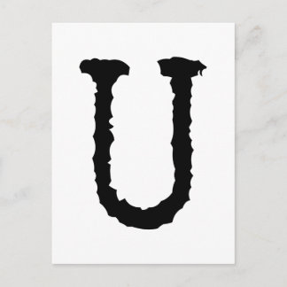 Carte Postale Lettre écrite U