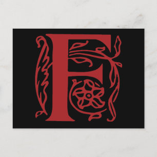 Carte Postale Lettre fantaisie F