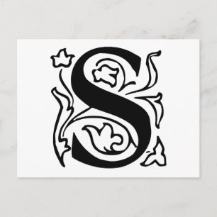 Carte Postale Lettre fantaisie S