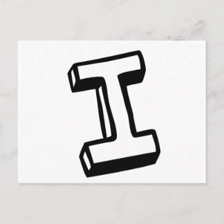 Carte Postale Lettre I