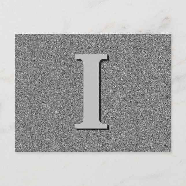 Carte Postale Lettre I de monogramme (Devant)