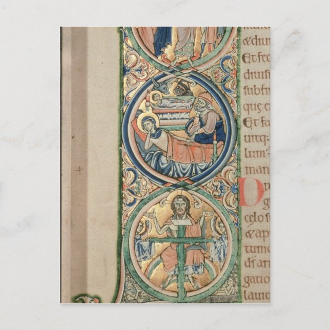 Carte Postale Lettre initiale `I' En Principio (Devant)