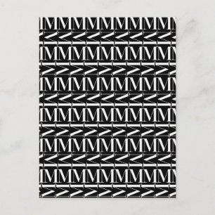 Carte Postale Lettre initiale M