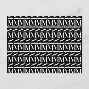 Carte Postale Lettre initiale M