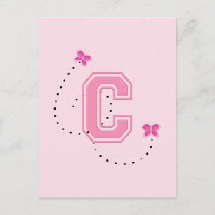 CARTE POSTALE LETTRE MONOGRAPHIQUE C