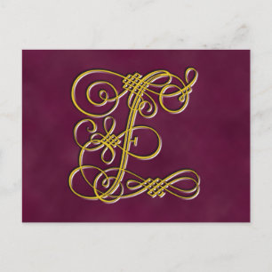 CARTE POSTALE LETTRE MONOGRAPHIQUE FLASTIQUE F
