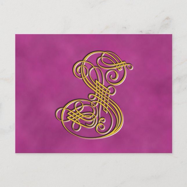 CARTE POSTALE LETTRE MONOGRAPHIQUE FLASTIQUE S (Devant)
