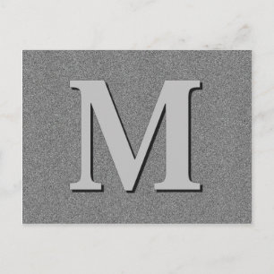 Carte Postale Lettre monographique M