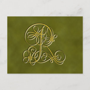 Carte Postale Lettre monographique R