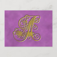 LETTRE MONOGRAPHIQUE ROYALE A