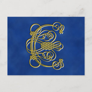 CARTE POSTALE LETTRE MONOGRAPHIQUE ROYALE C