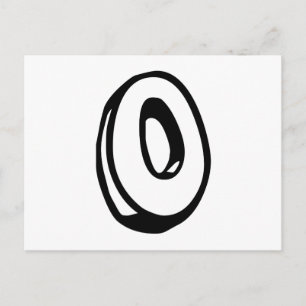 Carte Postale Lettre O