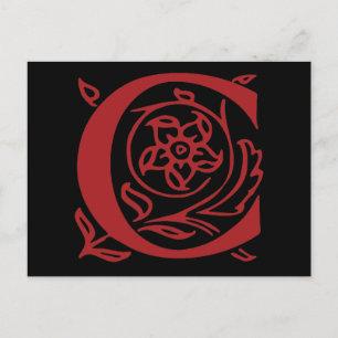 Carte Postale Lettre raffinée C