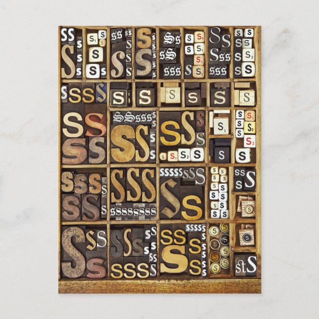 Carte Postale Lettre S (Devant)