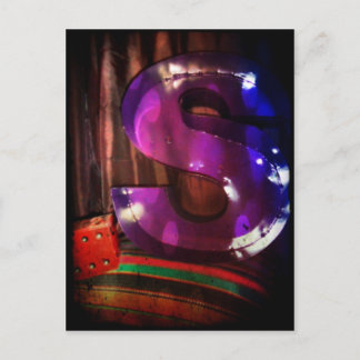 Carte postale Lettre "S"