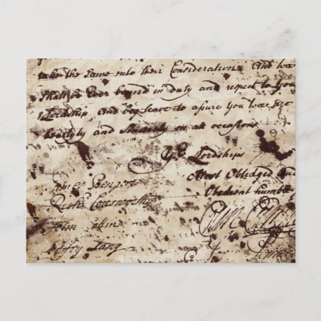 Carte Postale Lettre vintage ancienne manuscrite (Devant)