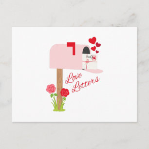 Carte Postale Lettres d'amour
