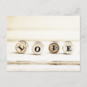 Carte Postale Lettres d'amour