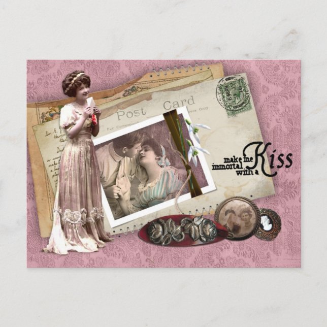 Carte Postale Lettres d'amour romantique victorienne (Devant)