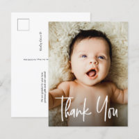 Lettres modernes Baby shower photo personnalisé no