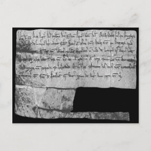 Carte Postale Lettres patentes du roi John pour Liverpool, 1207